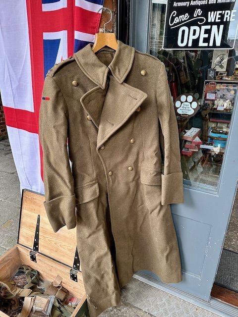 ***New In***WW2 Named and 1943 Dated and Captain's Great Coat and Sleeping Bag Cover.