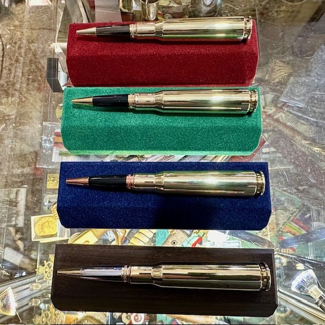***New In***New Line of British Veteran Hand Made 50 Calibre Fountain Pens Beautifully Made.