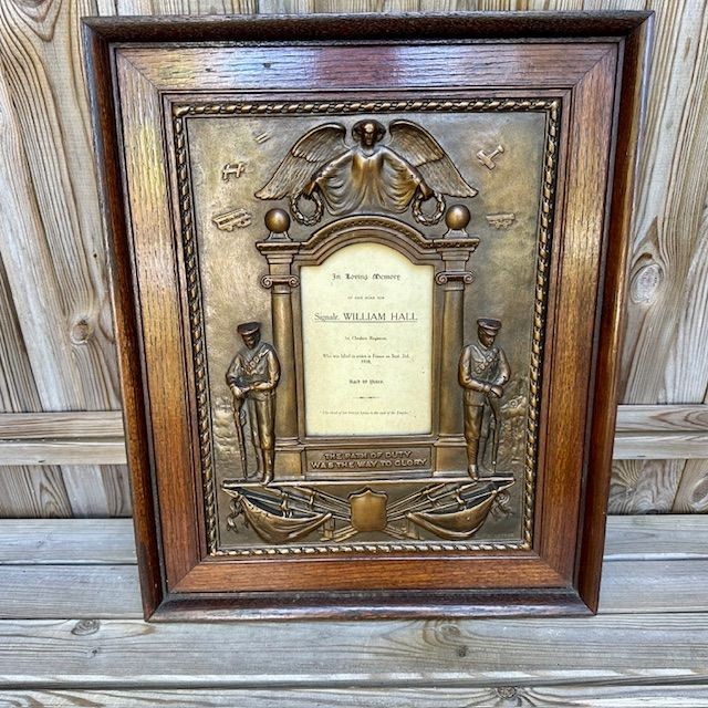 ***New In***WW1 Memorial, Framed Studio Portrait and Picture.