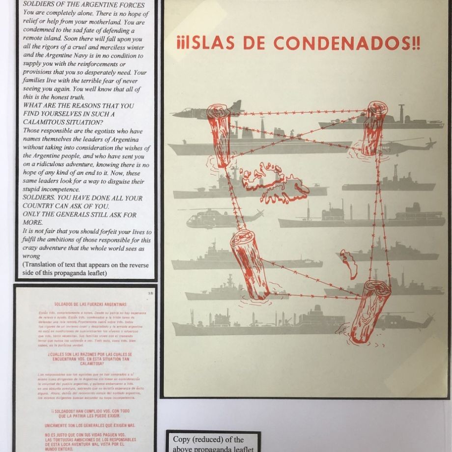 ***NOW SOLD***A Collection of Falklands War (1982) Propaganda Leaflets.